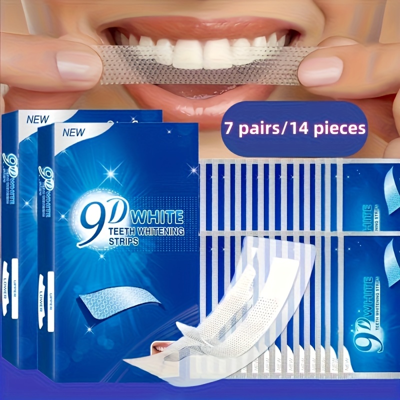 1箱（14枚入り）9D歯のホワイトニングジェルストリップ、デ - Teeth Whitening Near Me のレビューと価格